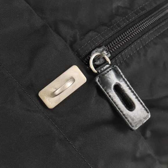PRADA Boston Bag Nylon Black Silver - Picture 10 of 15